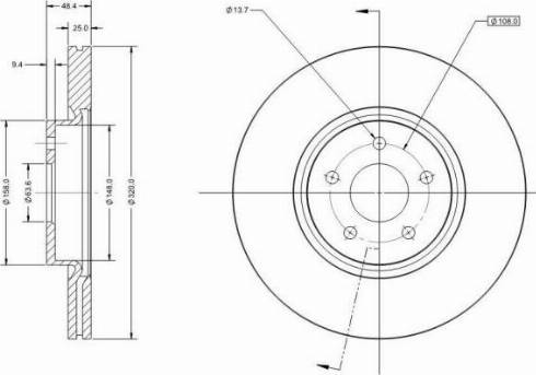 Remy RAD1305C - Тормозной диск autospares.lv