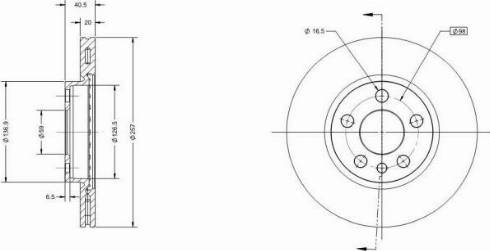 Remy RAD1303C - Тормозной диск autospares.lv