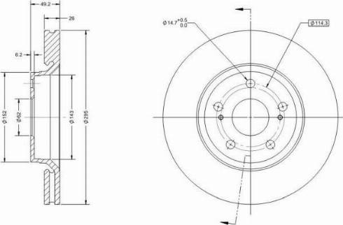 Remy RAD1307C - Тормозной диск autospares.lv