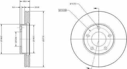 Remy RAD1314C - Тормозной диск autospares.lv