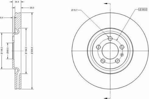 Remy RAD1310C - Тормозной диск autospares.lv