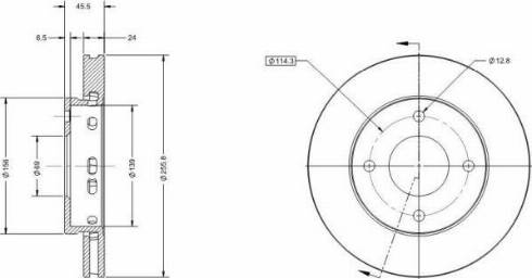 Remy RAD1312C - Тормозной диск autospares.lv