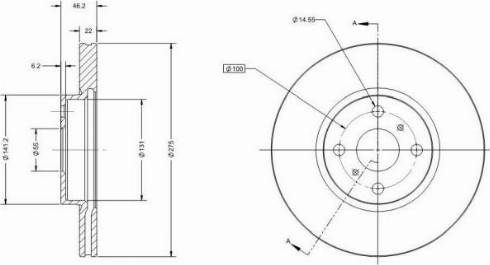 Remy RAD1317C - Тормозной диск autospares.lv