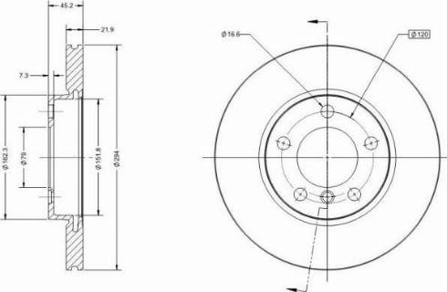 Remy RAD1389C - Тормозной диск autospares.lv