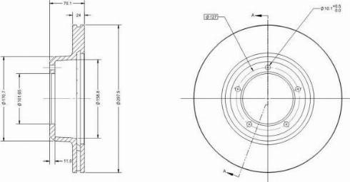 Remy RAD1384C - Тормозной диск autospares.lv