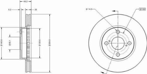 Remy RAD1382C - Тормозной диск autospares.lv