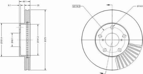 Remy RAD1387C - Тормозной диск autospares.lv