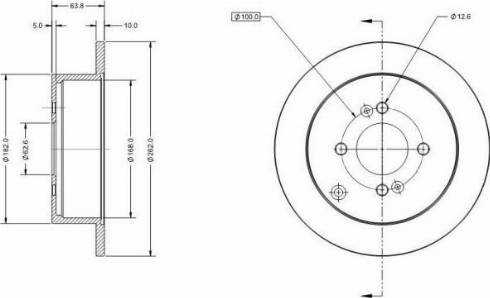 Remy RAD1334C - Тормозной диск autospares.lv