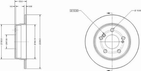 Remy RAD1329C - Тормозной диск autospares.lv