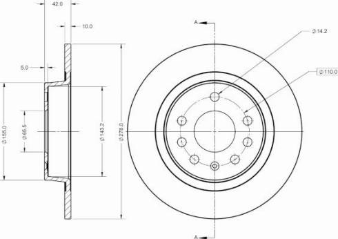 Remy RAD1325C - Тормозной диск autospares.lv