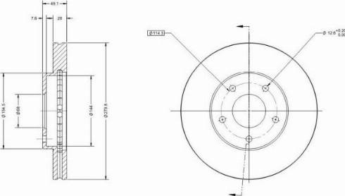 Remy RAD1321C - Тормозной диск autospares.lv