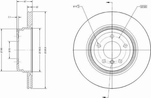 Remy RAD1328C - Тормозной диск autospares.lv