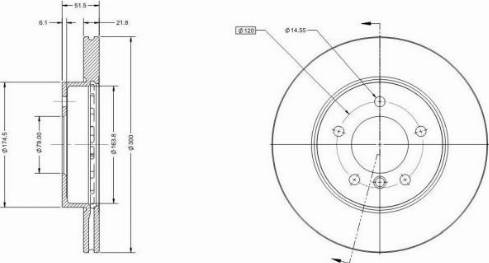 Remy RAD1323C - Тормозной диск autospares.lv