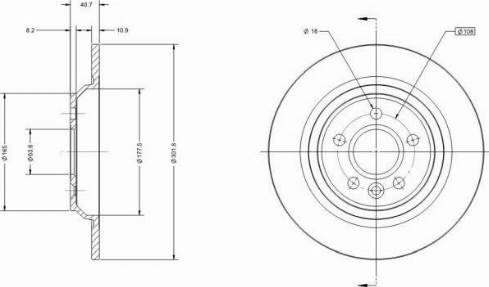 Remy RAD1374C - Тормозной диск autospares.lv