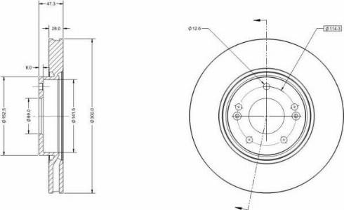 Remy RAD1372C - Тормозной диск autospares.lv