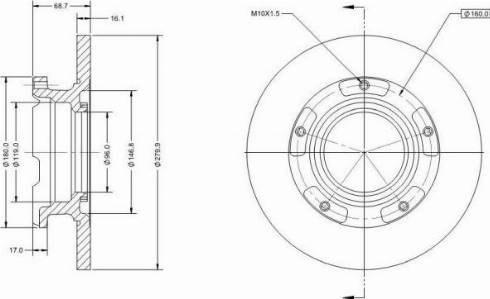 Remy RAD1299C - Тормозной диск autospares.lv