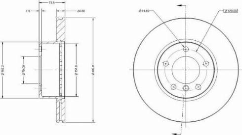 Remy RAD1293C - Тормозной диск autospares.lv