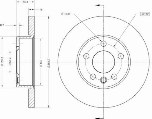 Remy RAD1249C - Тормозной диск autospares.lv