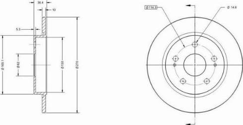 Remy RAD1241C - Тормозной диск autospares.lv