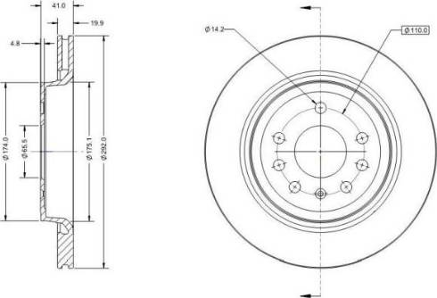 Remy RAD1243C - Тормозной диск autospares.lv