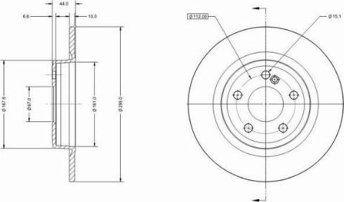 Remy RAD1255C - Тормозной диск autospares.lv