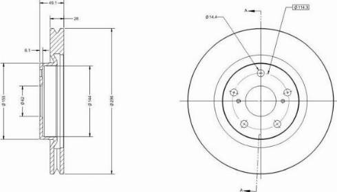 Remy RAD1253C - Тормозной диск autospares.lv