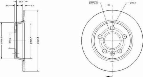 Remy RAD1257C - Тормозной диск autospares.lv