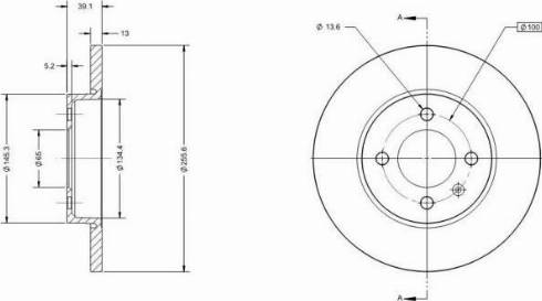 Remy RAD1269C - Тормозной диск autospares.lv