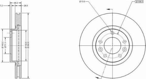 Remy RAD1263C - Тормозной диск autospares.lv