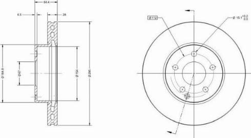 Remy RAD1262C - Тормозной диск autospares.lv