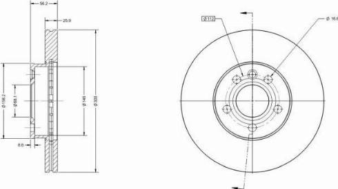 Remy RAD1267C - Тормозной диск autospares.lv