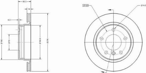 Remy RAD1205C - Тормозной диск autospares.lv