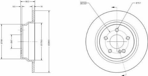 Remy RAD1202C - Тормозной диск autospares.lv