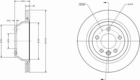 Remy RAD1219C - Тормозной диск autospares.lv