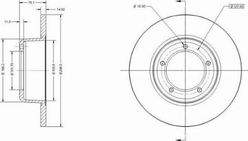 Remy RAD1210C - Тормозной диск autospares.lv