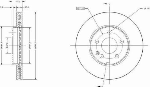 Remy RAD1288C - Тормозной диск autospares.lv