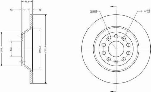 Remy RAD1282C - Тормозной диск autospares.lv