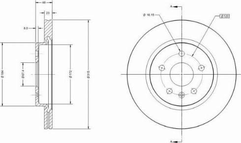 Remy RAD1239C - Тормозной диск autospares.lv