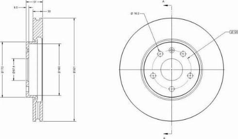 Remy RAD1230C - Тормозной диск autospares.lv