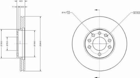 Remy RAD1237C - Тормозной диск autospares.lv