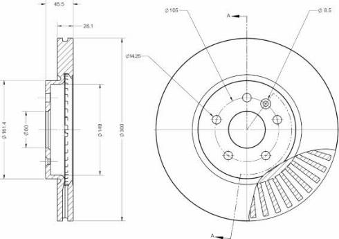 Remy RAD1228C - Тормозной диск autospares.lv