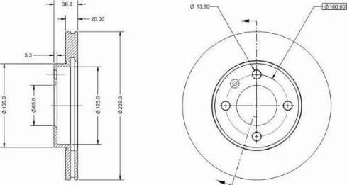 Remy RAD1223C - Тормозной диск autospares.lv