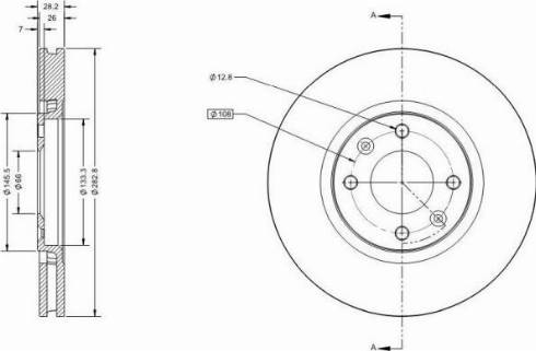 Remy RAD1270C - Тормозной диск autospares.lv