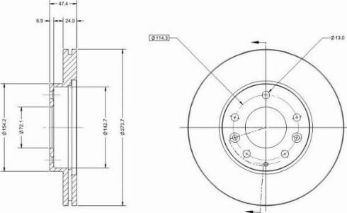 Remy RAD1795C - Тормозной диск autospares.lv