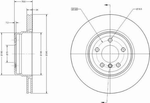 Remy RAD1744C - Тормозной диск autospares.lv