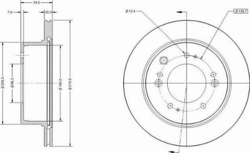 Remy RAD1746C - Тормозной диск autospares.lv