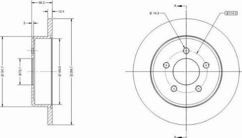 Remy RAD1740C - Тормозной диск autospares.lv