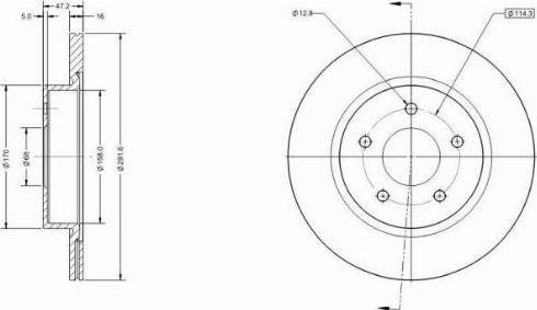 Remy RAD1747C - Тормозной диск autospares.lv