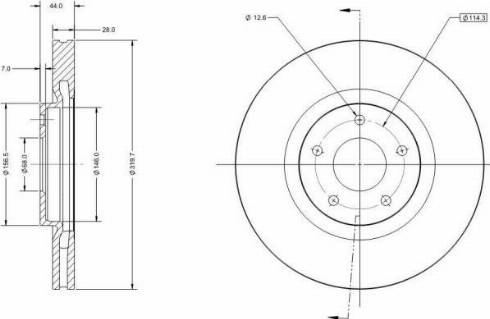 Remy RAD1757C - Тормозной диск autospares.lv