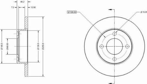 Remy RAD1761C - Тормозной диск autospares.lv